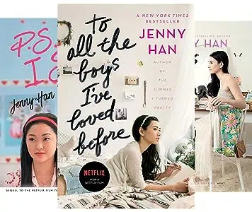Image of the first three books in the To All the Boys I've Loved Before young adult book series by Jenny Han.
