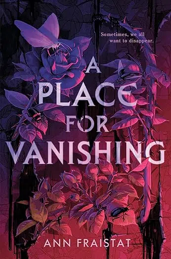 Book cover. Climbing vine roses and several bugs.