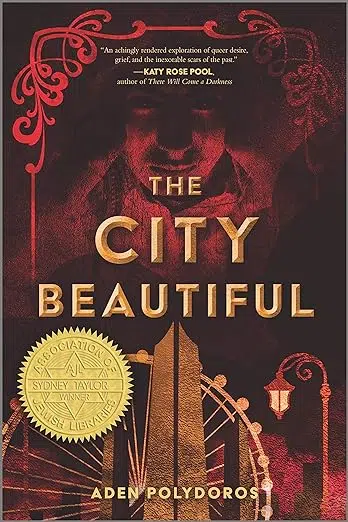 Book cover with gold seal Sydney Taylor Winner from the Association of Jewish Libraries.