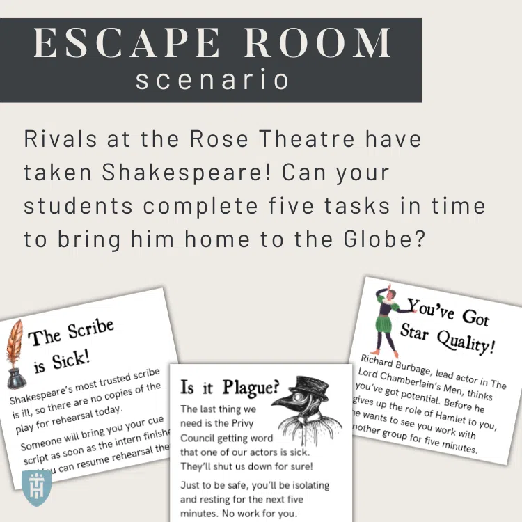 Introducing Shakespeare with an escape room.