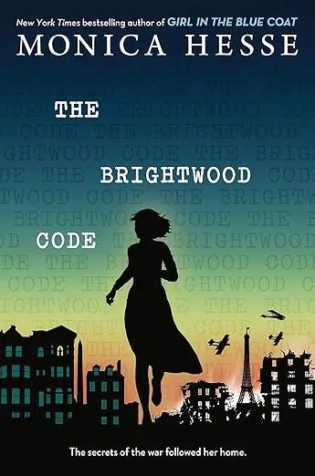 Book cover Silhouette of woman running through center of two cities. On the left, Washington, D.C., unharmed. On the right, Paris, in ruins with planes circling the Eiffel Tower.