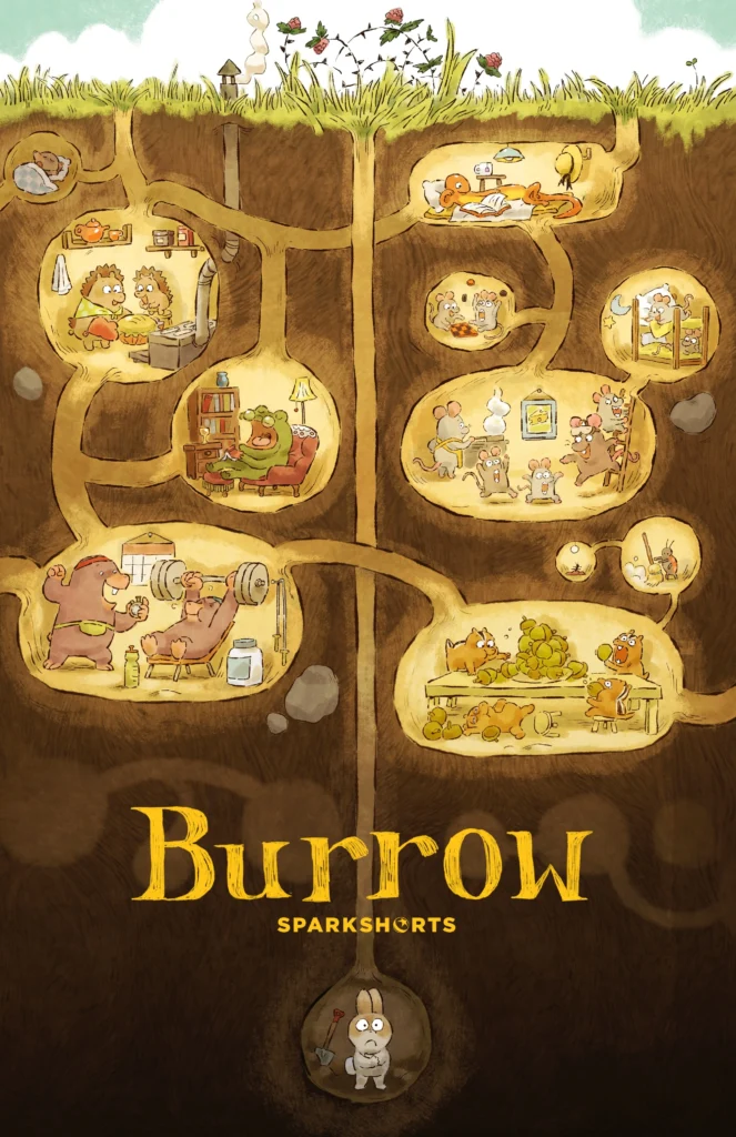 Film poster for Sparkshorts Burrow.