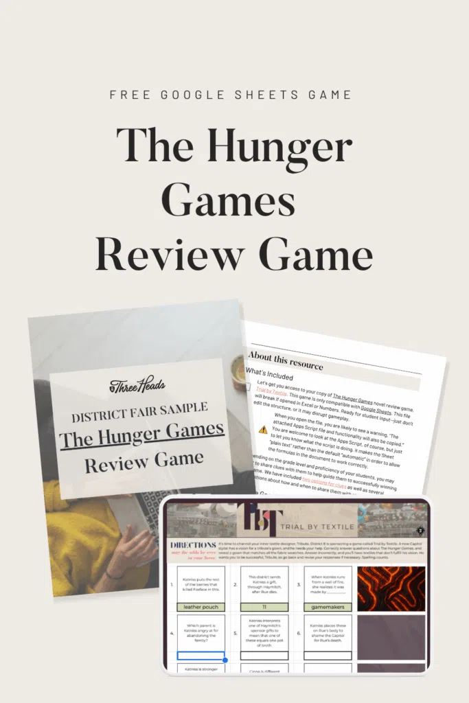 Blog - In the Classroom - Game On: A Hunger Games Novel Unit Designed for Student Engagement - hunger games novel